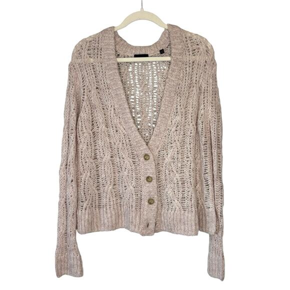 ATM Open Cable-Knit Cardgian - Picture 3 of 11